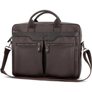 Derise Club Kahverengi Unisex Çok Cepli 15,6 İnç Omuz Askılı Evrak Ve Laptop Çantası