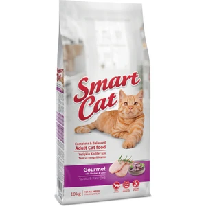 Smart Cat Gurme Yetişkin Kedi Maması (Tavuk&ciğer) 10 kg
