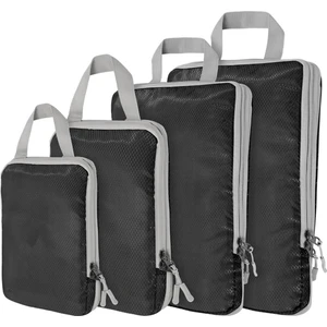 4 Set Bavul Organizatör Çantası - Siyah (Yurt Dışından)