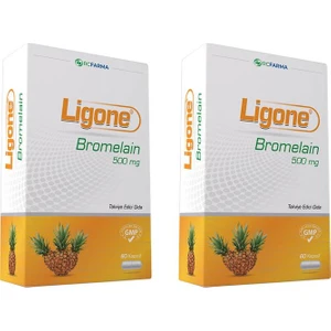 Ligone Bromelain 500 Mg 60 Kapsül x 2 Adet