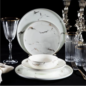 Marble Gold 6 Kişilik 24 Parça Yemek Takımı