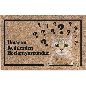 Kedi Köpek Komik Tasarımlı Dekoratif Kapı Önü Paspas, Dış Mekan/ev Içi/banyo/mutfak/yatak Odası/giriş Paspasları