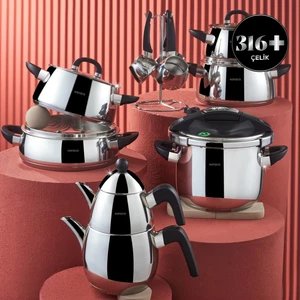 Tokyo Powersteel 316+ Çelik 17 Parça Çeyiz Seti