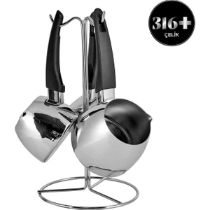 Tokyo PowerSteel 316 Çelik Cezve Takımı