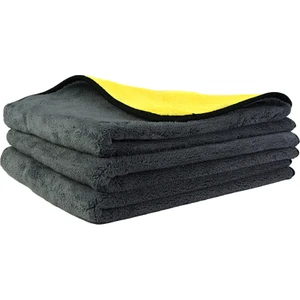 Wilma Secret Premium Mikrofiber Çift Taraflı Kurutma Havlusu 50X70CM – 750 Gsm Araç Kurutma Havlusu – Detaylı Araç Temizlik Havlu Bezi -  Süper Emici