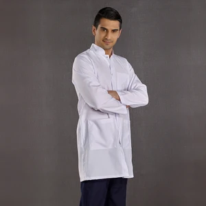 Çizgi Medikal Erkek Hakim Yaka Doktor Önlüğü Hemşire Eczacı Öğretmen Labaratuvar Alpaka Kumaş
