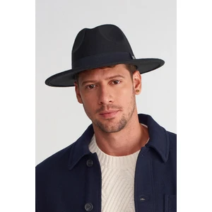 Erkek Büyük Beden 60CM Siyah Fedora Şapka