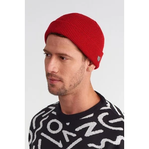 Erkek Premium Rolled Kısa Kırmızı Bere