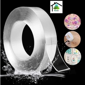 Çift Taraflı Ultra Yapışkan Şeffaf Bant Nano Özellikli 3 Metre