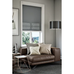 e-bizz store Perdebiz Lazer Kesim Mat Stor Perde Antrasit EB-1004