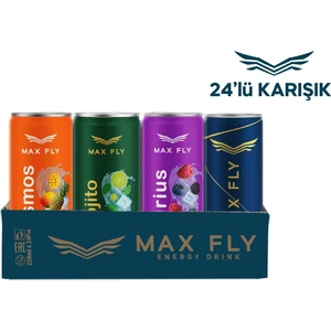 Max Fly Enerji Içeceği 250 ml Karma Paket 24'lü