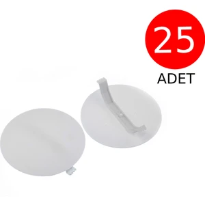 Buat Kapağı Bombeli Plastik Vidalı 25 Adet