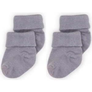 2'Li Bambu Bebek Çorap Cloud Gri Yenidoğan