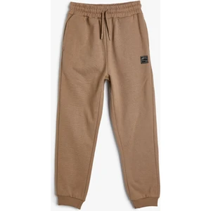 Basic Jogger Eşofman Altı Beli Bağlamalı Cepli Şardonlu