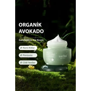 C + E + B5 Vitaminli Organik Avokado Gençleştirici Yüz Kremi