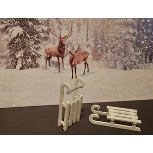 Internos Design 5’li Yılbaşı Temalı Geyik Kızağı Süsü