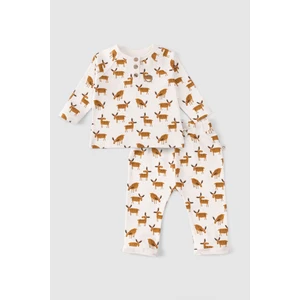 Little Gusto Organik Pamuk Bebek Pijama Takımı Deer