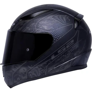 Ls2 Rapid 2 Crypt Mat Siyah Kask Siyah Vizörlü
