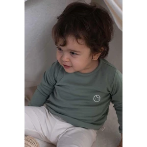 Little Gusto Organik Pamuk Sweatshirt Yeşil