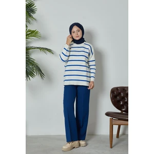 Retro Palazzo Pantolon-Indigo