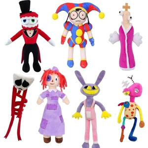 Inanılmaz Dijital Sirk Peluş 7 Adet - Pomni Peluş, Jax Peluş, Camine, Ragatha, Yumuşak ve Sevimli Anime Bebek Eğlenceli Peluşlar Çocuklar Için Oyuncaklar Doğum Günü Partisi Lehine (Yurt Dışından)