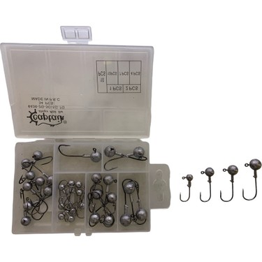 Captain 6436 Compact Eco Mix Kutulu Jig Head Seti 2-3-5-7gr Fiyatı