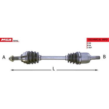 Mga 70742 70742 Aks Sol Mazda 323 Lantıs 95-98 1.8 Otomatik Fiyatı
