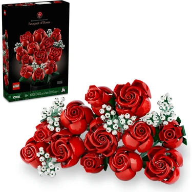 LEGO® Botanicals Gül Buketi 10328 - Yetişkinler için Dekoratif, Sergilenebilir Yaratıcı Çiçek Model