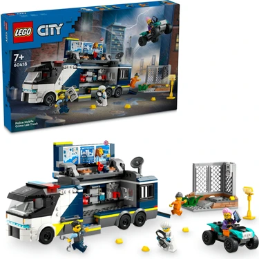 LEGO® City Polis Mobil Suç Laboratuvarı Kamyonu 60418 - 7 Yaş ve Üzeri Çocuklar için Polis