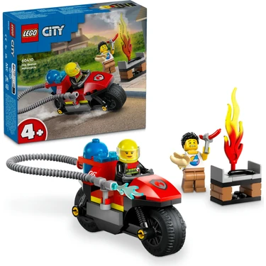 LEGO City İtfaiye Kurtarma Motosikleti 60410 - 4 Yaş ve Üzeri Çocuklar için İtfaiye Motosikleti