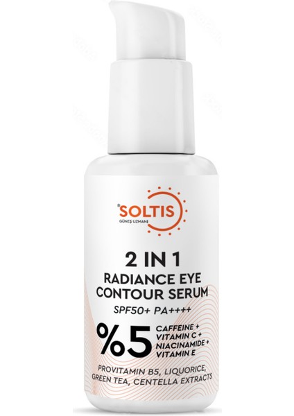 Koyu Halka ve Torbalanma Karşıtı Kafein Göz Çevresi Bakım SERUMU SPF50+ PA++++, 30 ml