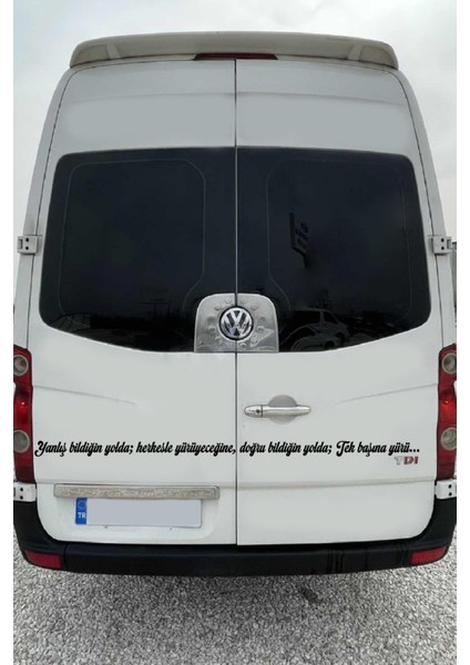 Oto Cam Yazı Sözleri Ticari-Servis-Dolmuş-Panelvan Uzun Sticker Model 2