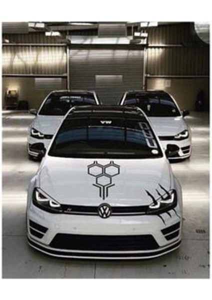 Petek Tasarım Oto Kaput Sticker Siyah 58*35 cm fiyatları