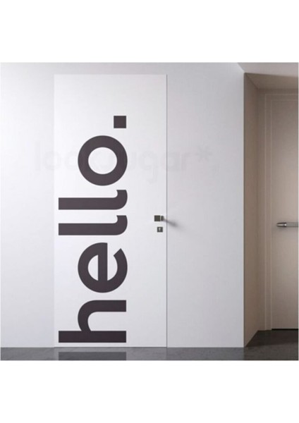 Hello Yazılı Dekoratif Duvar Süsü Sticker