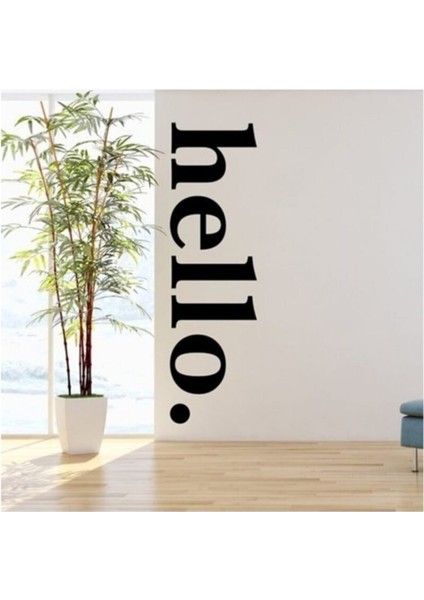 Hello Yazılı Dekoratif Duvar Süsü Sticker modelleri