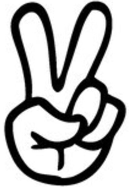 Basit Parmak Hareketi Tasarım Su Geçirmez Oto Sticker 10*15 cm fiyatları