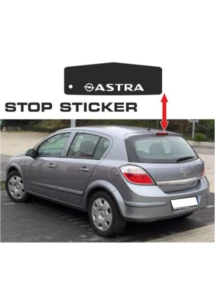 Opel Astra H Kasa Stop Sticker