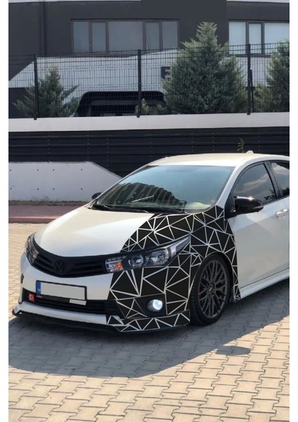 Üçgen Kesim Kamuflaj Araç Kaplama Parlak Folyo Siyah 1 Metrekare fiyatları