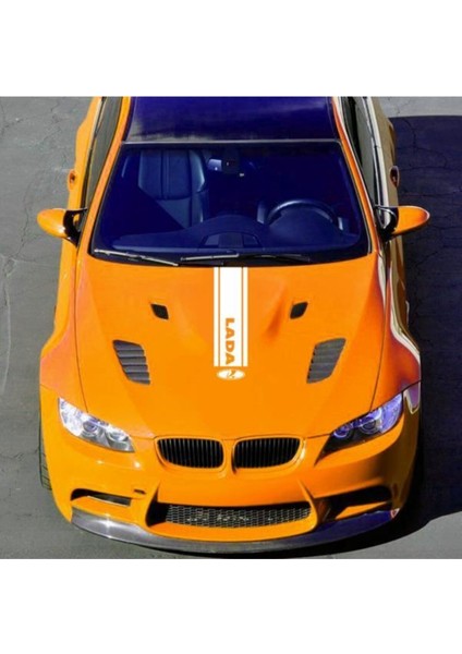 Lada İçin Uyumlu Aksesuar Oto Kaput Şerit Sticker modelleri