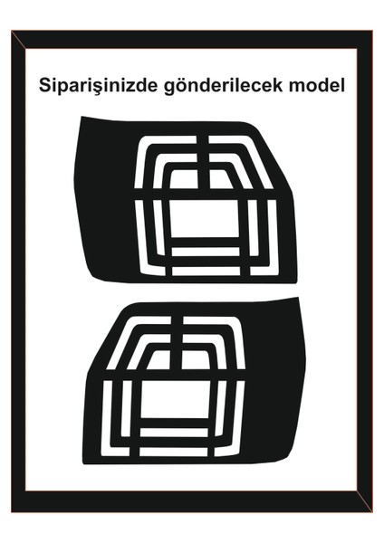 Uno İçin Uyumlu Aksesuar Stop Farı LED Görünümlü Folyo Kaplama Model 2