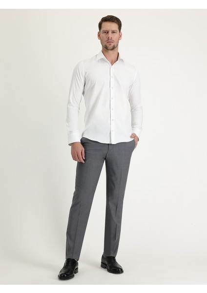 Uzun Kol Slim Fit Non Iron Klasik Pamuklu Gömlek indirimleri