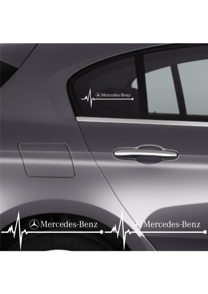 Mercedes S Oto Ritim Sticker 2 Adet 20*9 cm
