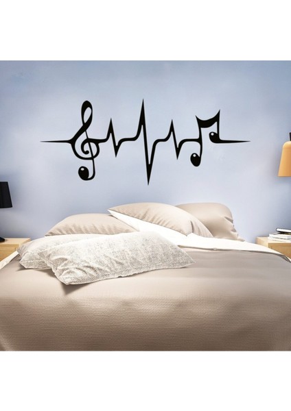 Müzik Yaşam Çizgisi Oturma Odası Duvar Sticker Su Geçirmez Duvar Kağıdı