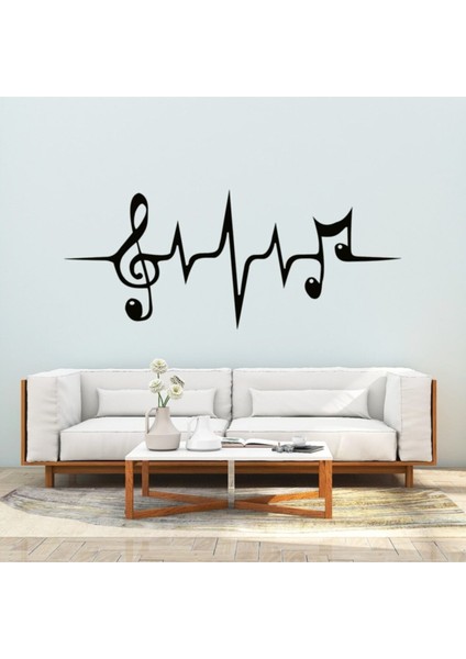Müzik Yaşam Çizgisi Oturma Odası Duvar Sticker Su Geçirmez Duvar Kağıdı