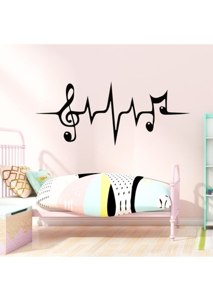 Müzik Yaşam Çizgisi Oturma Odası Duvar Sticker Su Geçirmez Duvar Kağıdı
