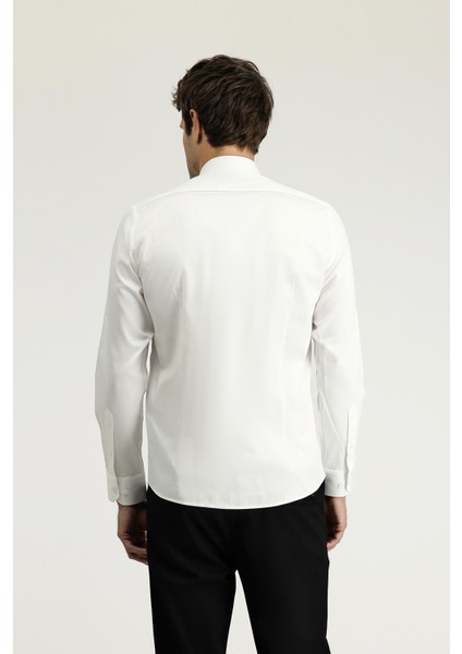 Uzun Kol Slim Fit Klasik Pamuk Gömlek fırsatları