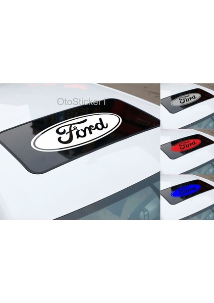 Ford İçin Uyumlu Aksesuar Sunroof Oto Sticker Siyah