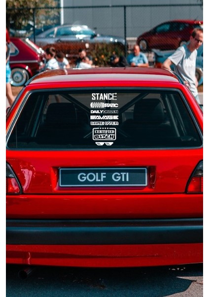 Oto Arka Cam Sticker Model 23 Ingilizce Beyaz 40*20 cm fırsatları