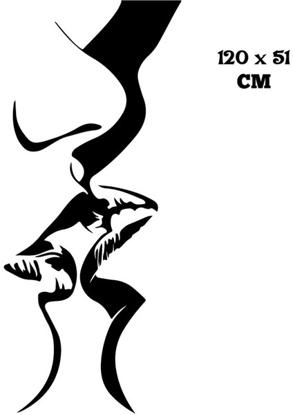 Öpüşen Sevgililer Kadın ve Erkek Duvar Sticker Yapıştırma (Sudan ve Nemden Etkilenmez) modelleri