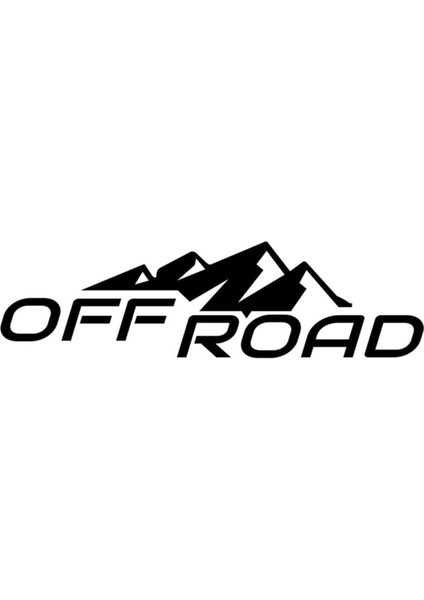 Karlı Tepe Dağ Off Road Oto Sticker Siyah 20*5,5 cm